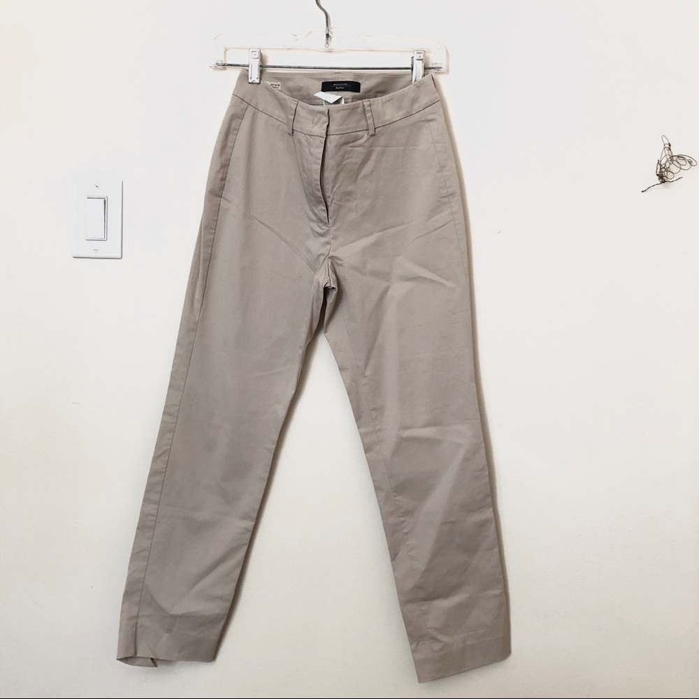 ❌ ❌ ❌ NWOT Max Mara Weekend Osella Cotton Blend Cigarette Trousers - Picture 2 of 10